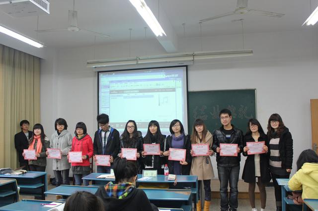 优秀学员合影留念